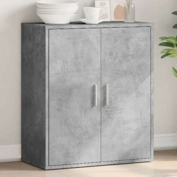 vidaXL Sideboard Betongrau 79x38x80 cm Holzwerkstoff, 840516