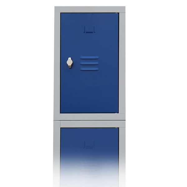 Lüllmann Aufsatzschrank, 500 x 315 x 500 mm, lichtgrau/enzianblau, 524611