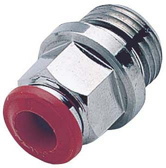 timmer B-GE-6-M5-MSv, Gerade Einschraubverschraubung - zylindrisch, Schlauch-Ø: 6 mm, Gewinde: M5, VE: 10 Stück, 03018027