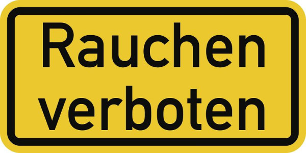 Moedel Rauchen verboten, Aluminium, reflektierend RA1 (Typ 1), 600x300 mm, 55120