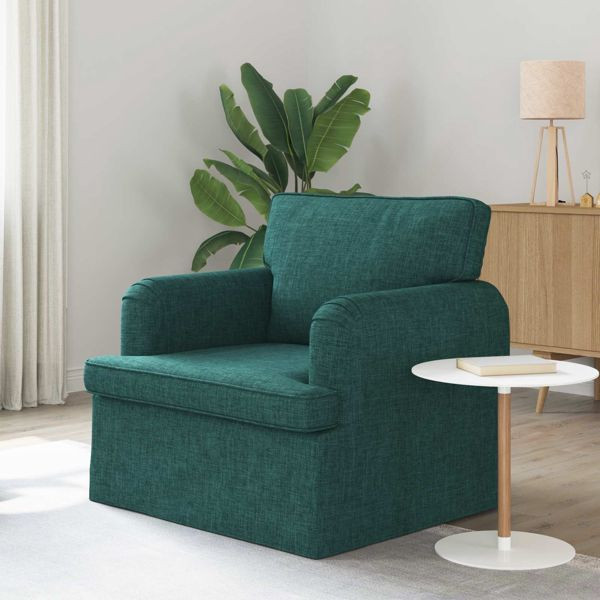 vidaXL Sofa 60cm Dunkelgrün Metall, 42024479, 8721364377806