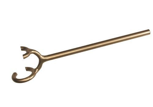 DENIOS Handradschlüssel Ø 48 x 80 mm, Sonderbronze, funkenfrei, für Ex-Zonen, 264881