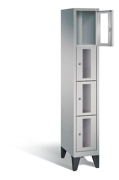 C+P Schließfachschrank Classic, H1850xB320xT500mm, Farbe: Weißaluminium, 8010A104 S10009
