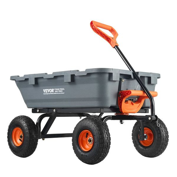 VEVOR Transportwagen Gartenwagen Schubkarre Handwagen Kippfunktion 360kg, SLZXTC800B00XSY7GV0