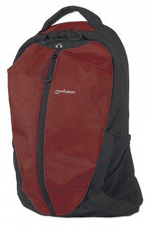 MANHATTAN Airpack Notebookrucksack, bis 15,6", Top Load, federleicht, Nylon, rot, 439725