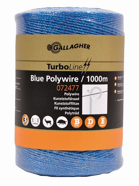 Gallagher TurboLine Litze Blau 1000m, 072477, 8713235072477