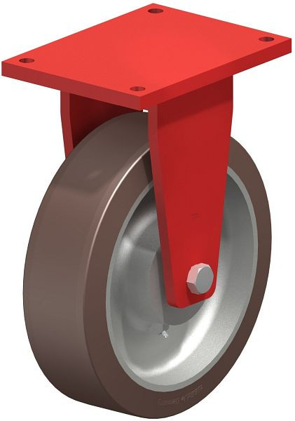 Blickle BS-GB 504K Stahlgeschweißte Schwerlast-Bockrolle, Blickle Besthane®, Braun, 754229