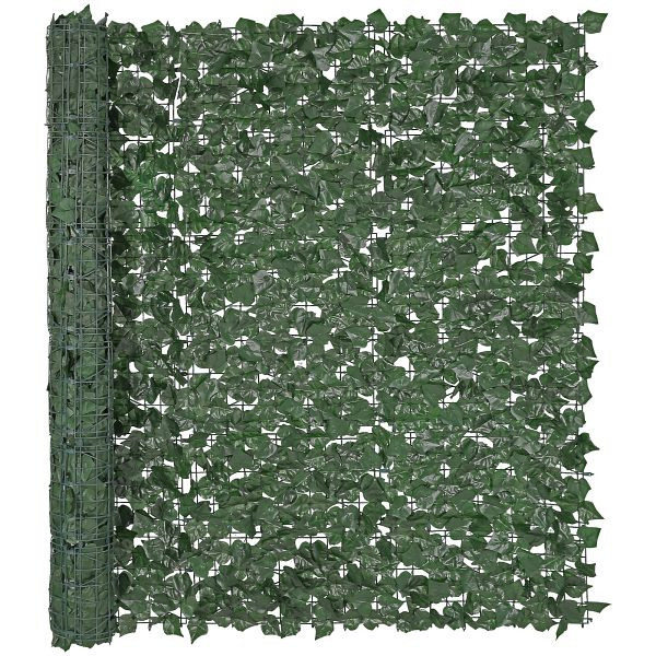VEVOR Sichtschutzzaun aus Efeu, 1500 x 2490 mm, Pflanzenwand, grüner mit verstärkter Verbindung, mit Weinblättern, WLSRZZWQ1J59OTT0SV0