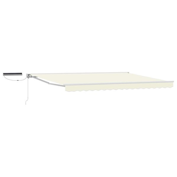 vidaXL Elektrische ausziehbare Markise Creme 4 × 3,5 m, 3421827