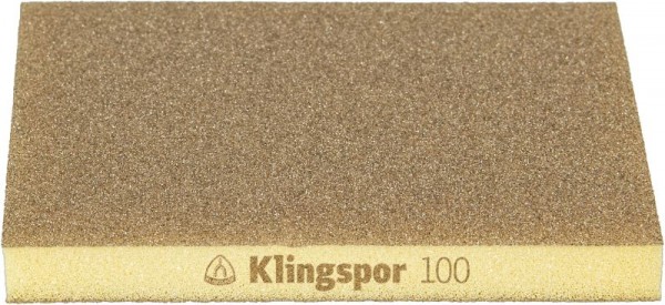 Klingspor SW 501 TR Schleifschwämme Aluminiumoxid, 123 x 96 x 12,5 mm Korn 220, VE: 100 Stück, 353262