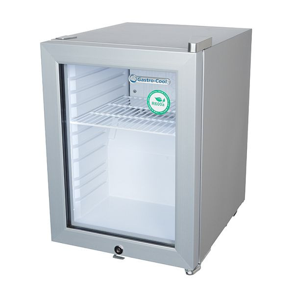 Gastro-Cool Minikühlschrank für Tankstelle - Kühlwürfel - silber