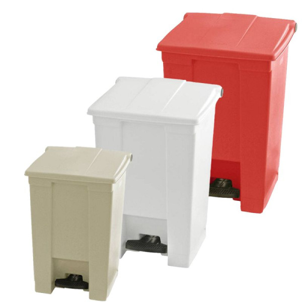 Stein HGS Abfallbehälter -Step On- Rubbermaid, mit Pedal, 45,4 Liter / rot, 605x413x400mm, 36724