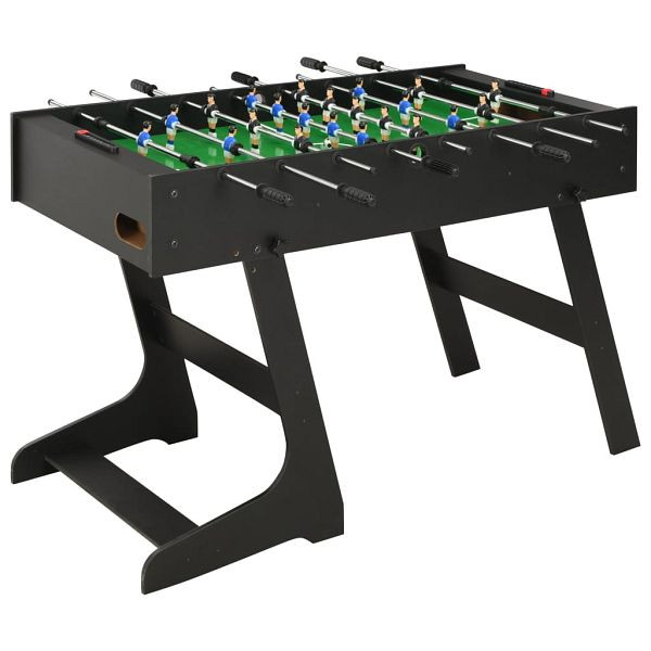 vidaXL Klappbarer Kickertisch 121 x 61 x 80 cm Schwarz, 91938
