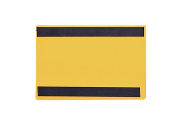 KROG Etikettentaschen - magnetisch, 120x80 mm A7, gelb mit 2 Magnetstreifen, 5902091GA