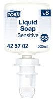 Produktbild von Tork Flüssigseife sensitiv allergikerfreundlich System S5, VE: 0,525 L, 425702 Tork Flüssigseife sensitiv allergikerfreundlich System S5, VE: 0,525 L, 425702