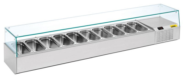 NordCap Pizzakühltisch-Aufsatz A 2260-1/1, für GN 1/3-150, steckerfertig, statische Kühlung, 46710309003-0-G-0