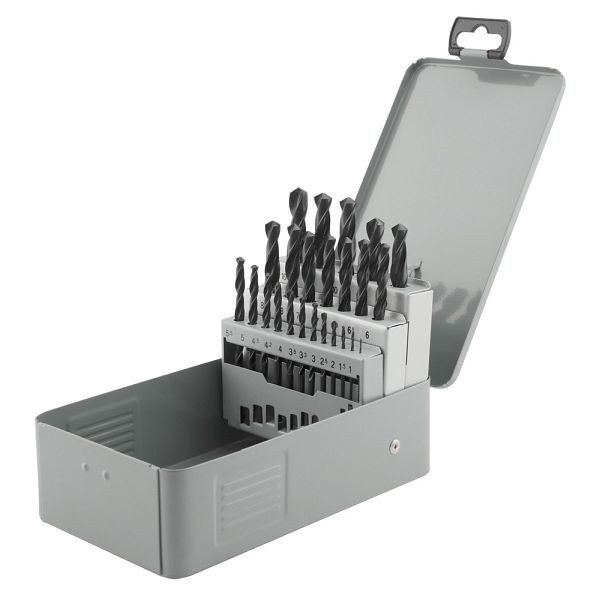 GSR Spiralbohrersatz 25 teilig rechts DIN 338 HSS-R 1 mm - 13 mm, 08340300