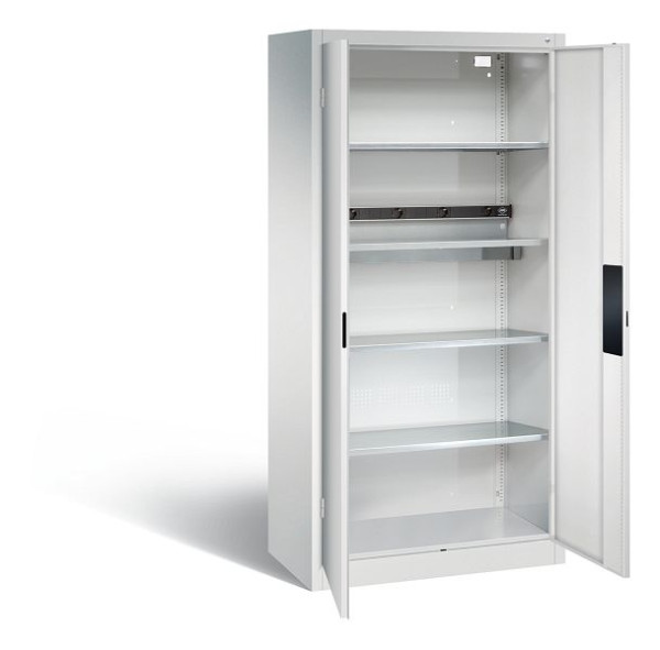 C+P Akkuladeschrank Serie 89, H1950xB930xT500mm, Farbe: Lichtgrau, Muldengriff, 8921-05E1 S10009