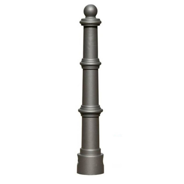 Stein HGS Stilpoller -Hylas-, herausnehmbar mit 3p-Technologie, (Sechskantverschluss), inkl. Bodenhülse, RAL 3020 verkehrsrot, 25013-02