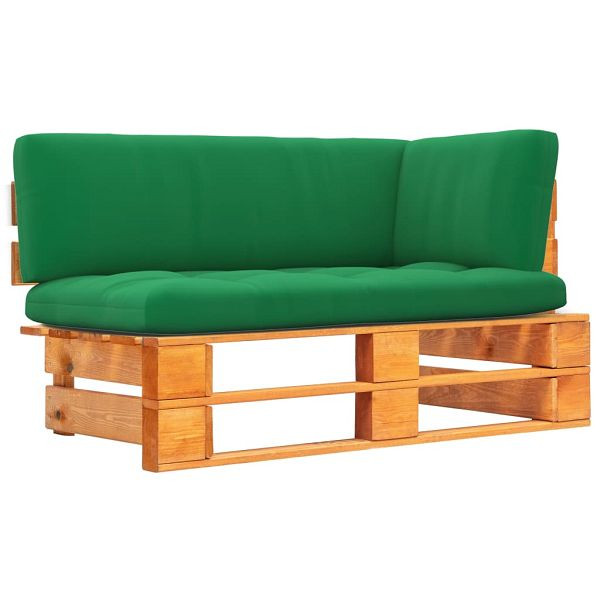 vidaXL Garten-Ecksofa aus Paletten Honigbraun Kiefernholz Imprägniert, 3066594