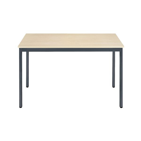 Bisley Mehrzwecktisch, Breite 1200 mm, Tiefe 600 mm, 19mm Tischstärke, 334 anthrazitgrau x MP ahorn, MT1206MP334