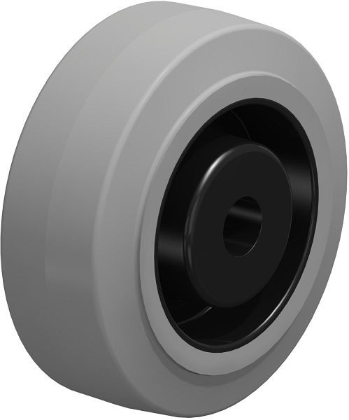 Blickle POEV 80/12XR-SG Rad aus Elastik-Vollgummi, Grau, 611053