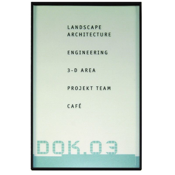 Stein HGS Türschild 'New Age black edition', 100 x 160 mm, na7008