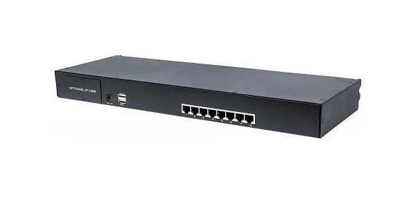 INTELLINET Modularer 8-Port KVM-Switch mit Cat5-/VGA-Schnittstelle, 507882