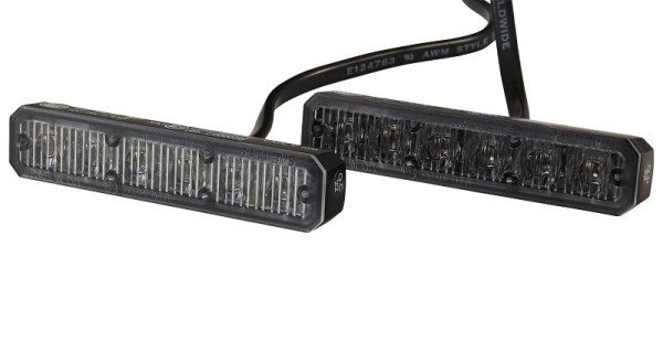 HELLA LED-Blitz-Kennleuchte, BST, 12/24V, gelb, Schraubanschluss/Anbau, Kabel: 860mm, Stecker: offene Kabelenden, Set, 2XD 012 160-861