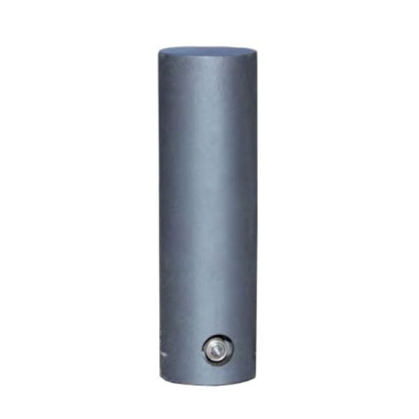 Stein HGS Stilpoller -Delion-, herausnehmbar mit 3p-Technologie, (Sechskantverschluss), inkl. Bodenhülse, RAL 9016 verkehrsweiß, Pfosten: Ø 180 mm, 25096-09