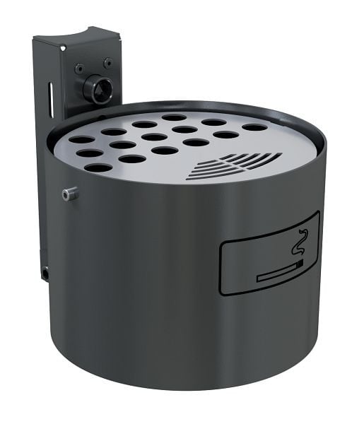 Schake Rundascher zur Wand- + Pfostenbefestigung, feuerverzinkt und beschichtet DB 703, ohne Standpfosten, 4066B