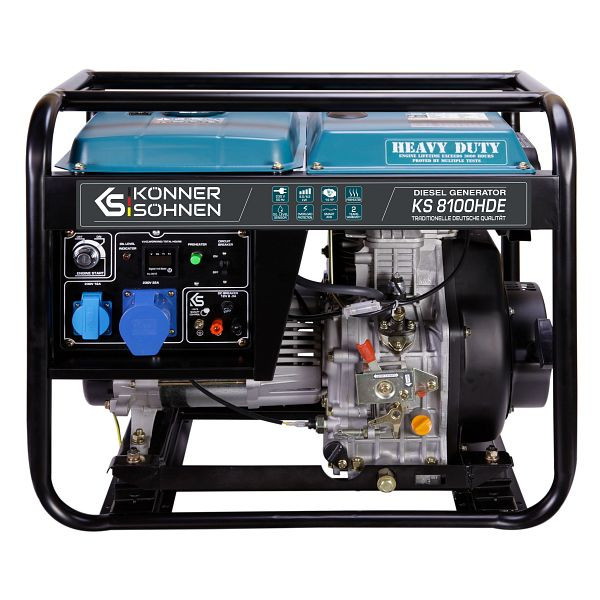 Könner & Söhnen Diesel-Generator (EURO V), 230, 5.5 kW, KS 6100HDE