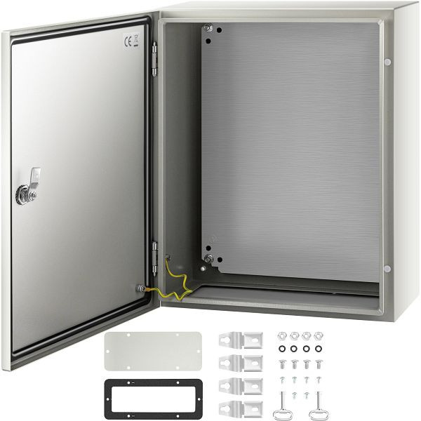 VEVOR Schaltschrank NEMA-Industriegehäuse, 50 x 40 x 20 cm IP66 wasserdicht und staubdicht, elektrischer Anschlusskasten, DQXJSTCFS50X40X20V0