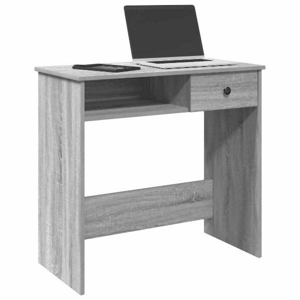 vidaXL Schreibtisch Grau Sonoma 80x40x75 cm Holzwerkstoff, 860477