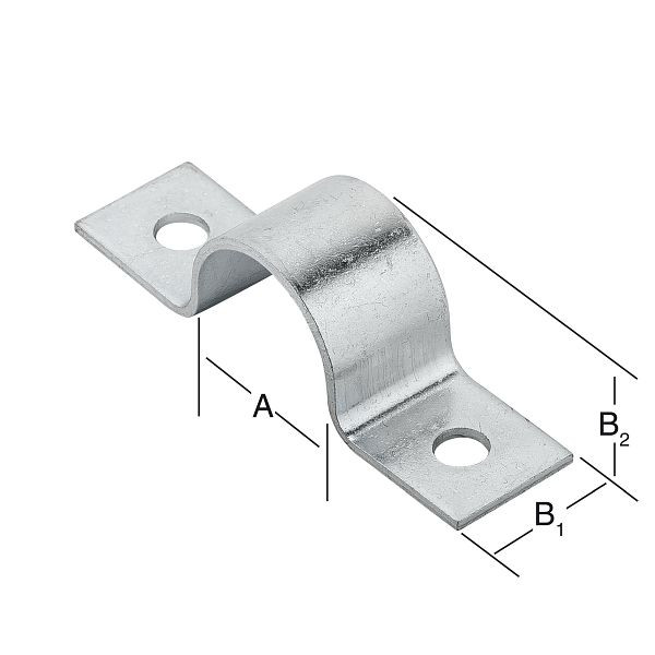 Vormann Rohrschelle 13 x 15 x 10 mm, verzinkt, VE: 25 Stück, 000168013Z