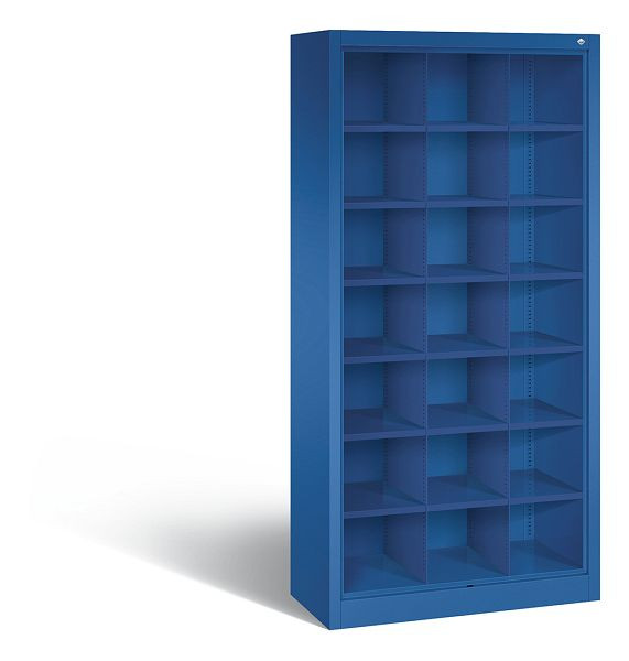 C+P Stahlregal mit Rückwand Acurado, H1950xB930xT400mm, Farbe: Enzianblau, 9160-410 S10033