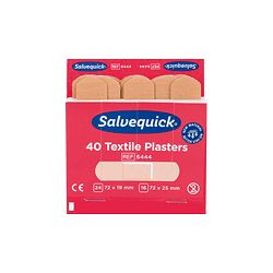 SÖHNGEN Salvequick Pflaster-Strips elastisch, Refill: 6444, VE: 40 Stück pro Packung, 6 Packungen, 1009444V