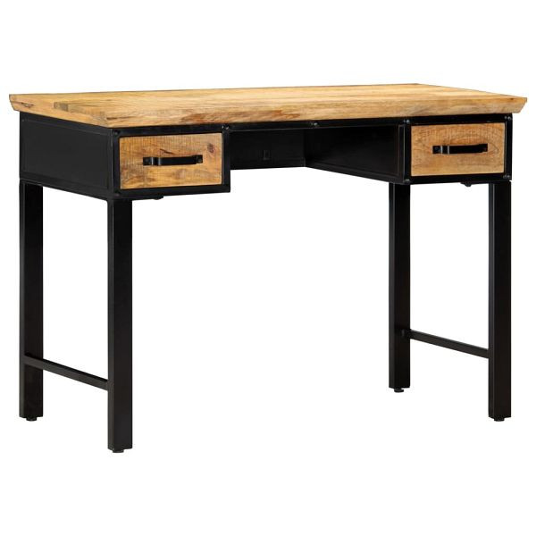 vidaXL Schreibtisch 110 x 50 x 76 cm Mangoholz Massiv, 247758