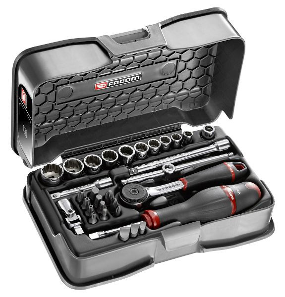 Facom Steckschlüssel-Set 1/4" R.161B, 31-teilig, RB.161-4P12U