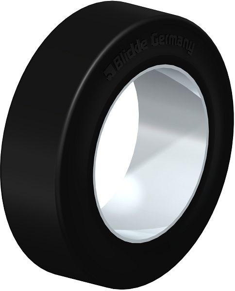 Blickle BEV 160x50/100-ZST Bandage / Reifen aus Elastik-Vollgummi, Schwarz, 320887