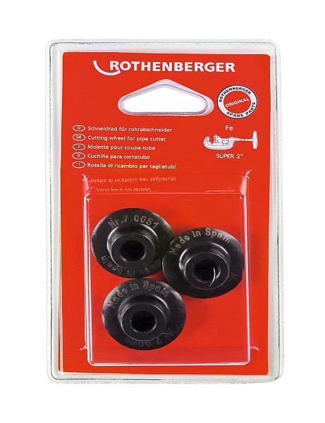 Rothenberger Schneidrad für SUPER 2", 3 Stück, 070051D, 4004625007037