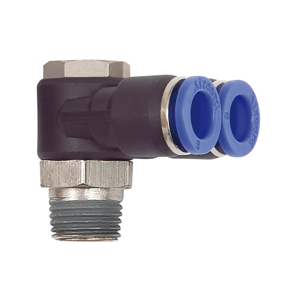 Riegler Y-Winkelsteckverschraubung »Blaue Serie«, drehbar, R 3/8 außen Ø12mm, 135658