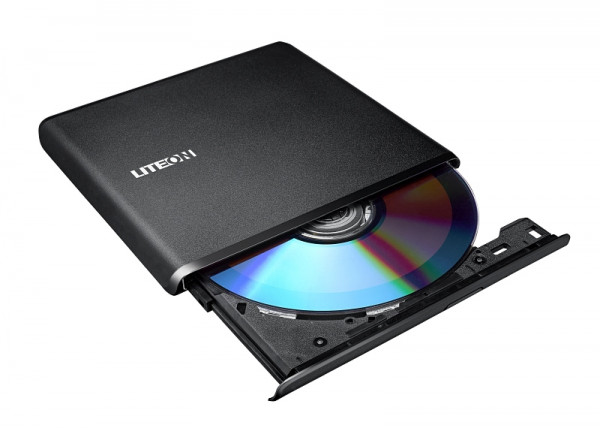 Lite-On External Ultra Slim USB DVD-RW 8X schwarz, ES1