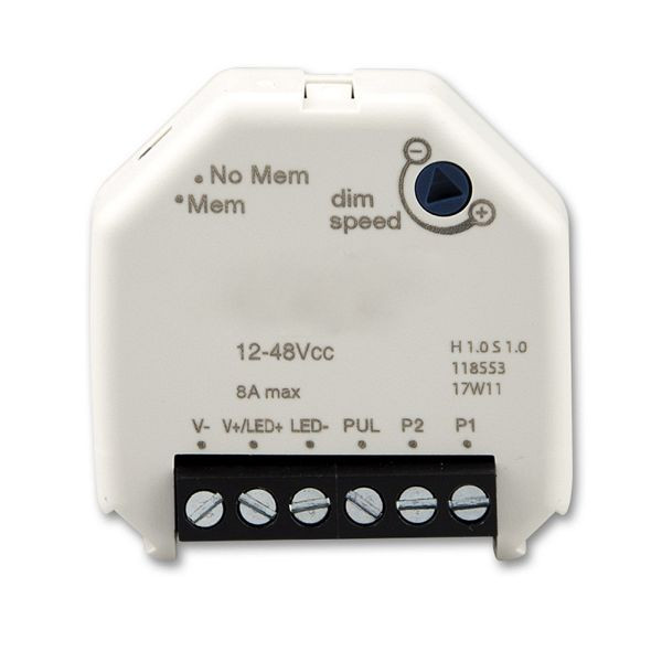 ISOLED Universal-Push PWM-Dimmer für LED Spots / Stripes, 1 Kanal, 12-24V 8A, 36-48V 6A, 112451