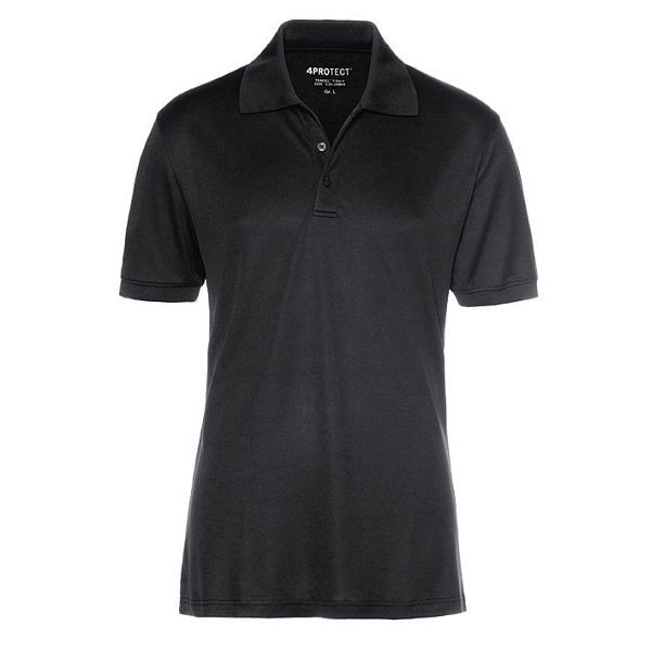 4PROTECT UV-Schutz-Poloshirt MADISON, schwarz, Größe: 4XL, 3337-4XL