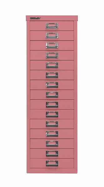 Bisley MultiDrawer™, 39er Serie, DIN A4, 15 Schubladen, pink, L3915601