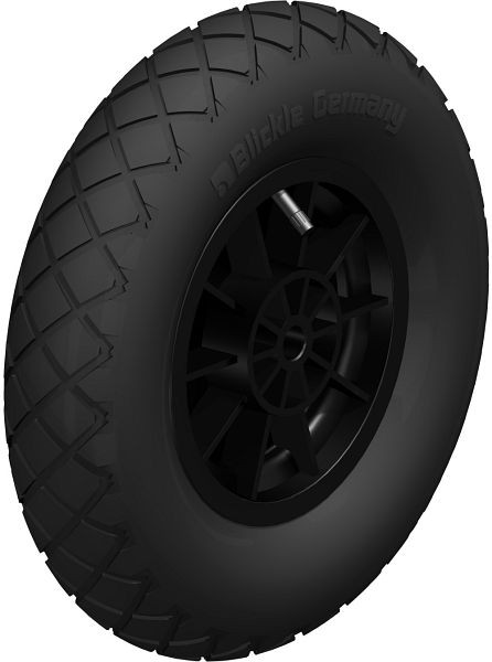 Blickle PK 402/20-75G Rad, Luftreifen, Schwarz, 264176