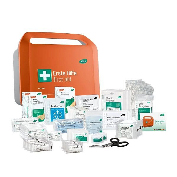 WERO Erste-Hilfe-Koffer Smart Case groß DIN 13169 mit MasterTex Pflaster, 206558