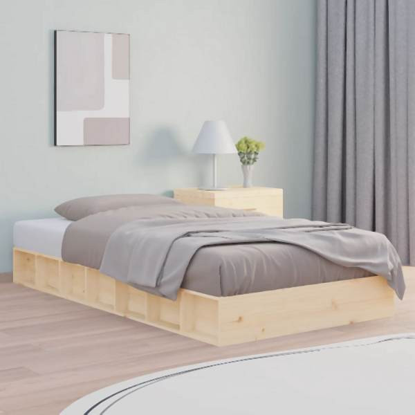 vidaXL Massivholzbett 90x190 cm, Kiefernholz, 820701, 8720287135890
