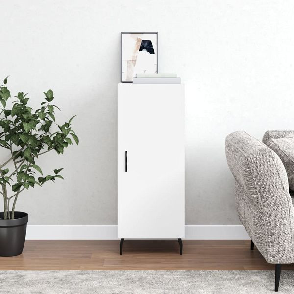 vidaXL Sideboard Weiß 34,5x34x90 cm Holzwerkstoff, 828556